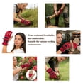 thumbnail image 6 of HOMEIORA Leather Work Gloves for Men or Women. M Glove for Gardening, Tig/Mig Welding, Construction, Chainsaw, Farm, Ranch, etc. Leather, Cotton Lined, Utility, Firm Grip, Durable, Red - Khaki, 6 of 6