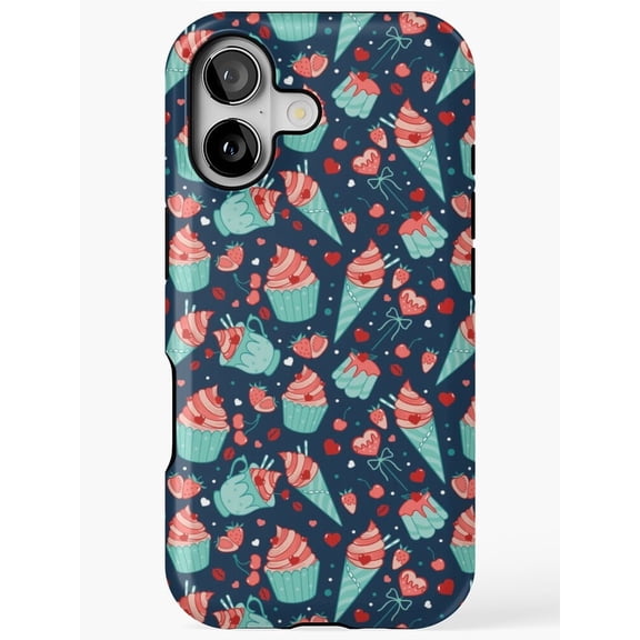 Valentines Sweets Blue Style Phone Case for iPhone 11 12 13 14 15 16 17 Pro Max