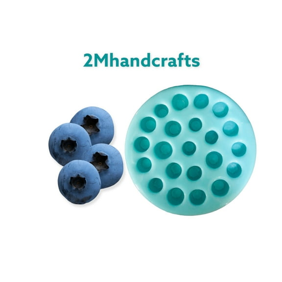 Blueberry Silicone Mold. Realistic Blueberry food shape Silicone Mold |Candle Mold| Wax Mold| Soap Mold| Resin Castings| Not Food Grade