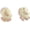 Beige chick, variant on Fashion Cute Small Clover Bowknot Flower Cartoon Clip on Earrings Non Piercing for Women Charm Ear Clip