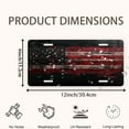 thumbnail image 2 of American Flag Funny Personalized License Plate Rust-proof Stainless Steel Metal License Plate Suitable For Men And Women 12.2" x 6.2", 2 of 7