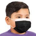 thumbnail image 2 of Cubrebocas Lutema Infantil 3 Capas Unisex Para Niños de 4 a 12 Años 50 Piezas Color Negro Obsidiana Lutema 3 capas negro obsidiana, 2 of 5