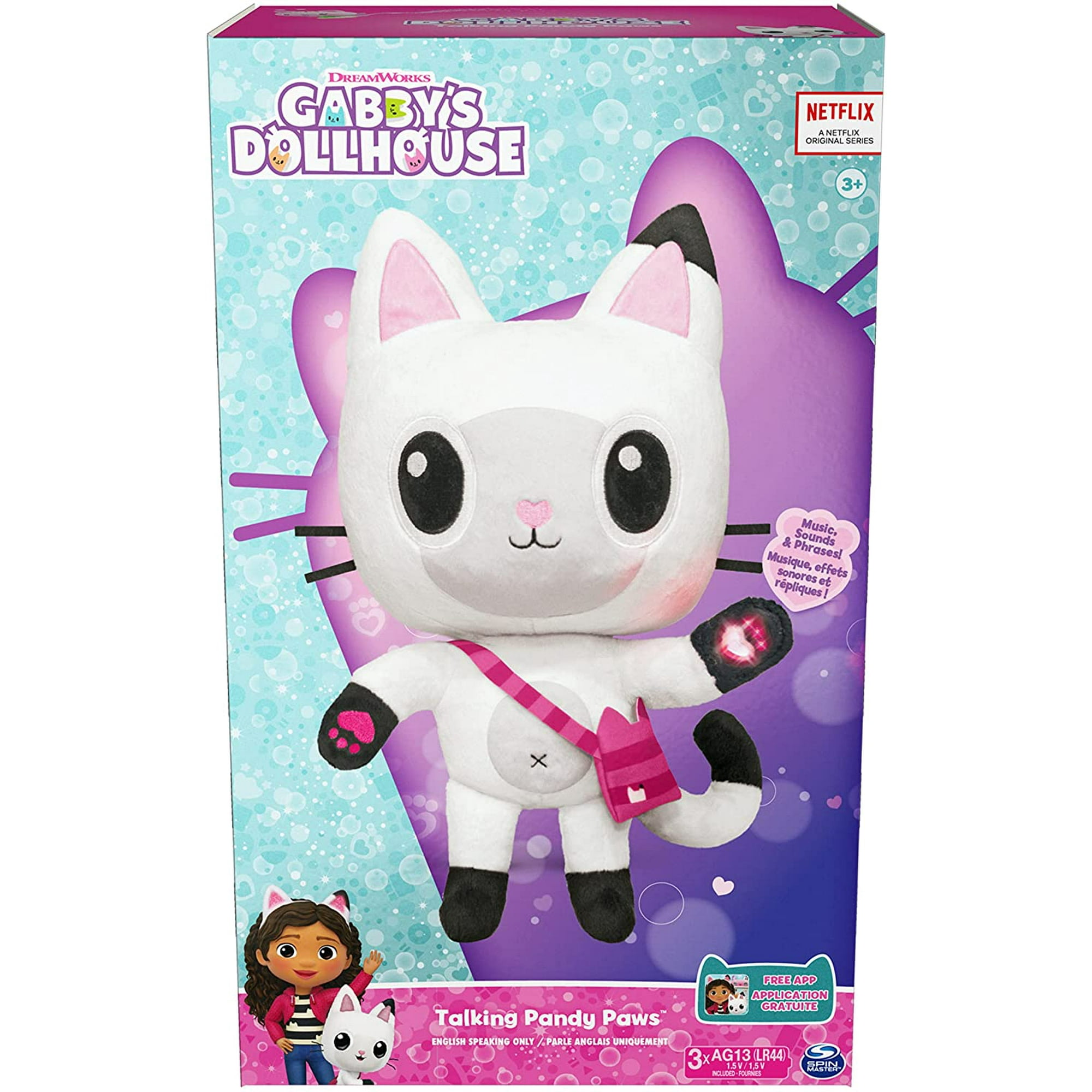 Gabbys Dollhouse, Inch Pandy Paws Purrific Plush Toys, Jucării Pentru