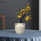 thumbnail image 2 of Jarrón de cerámica rústica, maceta decorativa, maceta, florero decorativo Wabi Sabi Blanco, 2 of 9