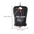 thumbnail image 2 of Bolsa de ducha solar de 20 l para camping, portátil, para calentar agua., 2 of 8