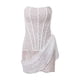 thumbnail image 4 of Falda mini sexy de encaje con escote pronunciado, ligeramente transparente y con aberturas. Vestido de fiesta Pure Desire., 4 of 8