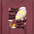 thumbnail image 3 of Dr. Seuss - Don't Worry Go Along - Women's Lightweight French Terry Long Sleeve Shirt, 3 of 6