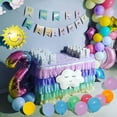 thumbnail image 4 of Kit de arco de guirnalda de globos en colores pastel para niñas, paquete de 53 colores macarrón, feliz cumpleaños, cielo, arco iris, decoraciones para fiestas temáticas, suministros para bodas, b, 4 of 5