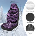 thumbnail image 7 of Pzuqiu Bat Car Seats Covers Anti-Slip Soft Comfortable Car Seat Cover Front Seats Only Warm Elastic Fabrics Car Interiors Covers Full Coverage Universal Fit Most Vehicles Cars SUV, 7 of 7