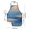 thumbnail image 3 of Gradient Blue Aprons for Women Men Waterproof For Kitchen Cooking BBQ Gardening Painting Mechanic, 3 of 5