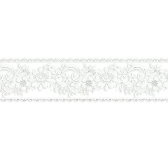 10M Glass for Window Door Sticker Border with Floral Design Stickers