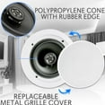 thumbnail image 2 of Pyle PDICBT852RD 8 Inch 250 Watt Bluetooth In Ceiling Wall Speakers, 2 Pack, 2 of 5
