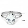 thumbnail image 2 of Womens Rings No Plating Stainless Steel Ring with AAA Grade CZ in Clear DA314, 2 of 5