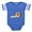 Royal Blue, variant on CafePress - Fortune Cookie - Cute Infant Baby Football Bodysuit