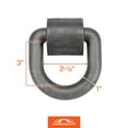 thumbnail image 2 of CargoSmart Weld-On D-Ring, 1in. Dia., 45,000-Lb. Capacity, 2 of 2