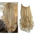thumbnail image 1 of Extensiones de cabello de alambre Invisible para mujer, diadema ajustable, postizo sintético rizado largo, fibra resistente al calor, 1 of 5