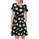 thumbnail image 1 of Disketp Daisies Flowers para Vestido de Manga Corta para Mujeres, Vestidos de Verano para Mujeres, Casual y Holgado para la Playa, 1 of 6