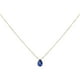thumbnail image 1 of Collar de Piedra de Nacimiento Uxcell para Mujeres, Collar de Colgante de Circonita en Forma de Gota, Azul Zafiro, 1 of 7