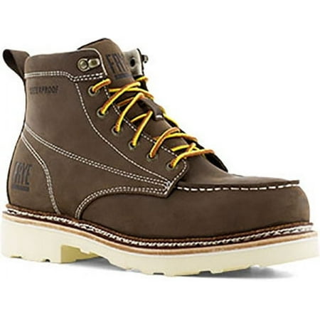

Frye Men s 6 Lace-Up Waterproof Work Boot Steel Toe Dark Brown 11 D(M) US