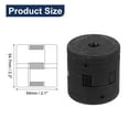 thumbnail image 2 of Uxcell 7/16" to 7/8" L090 Flexible 3-Piece L-Jaw Coupling Coupler Set & Buna-N NBR Rubber Spider for Log Splitter Hybrid Equipment, 2 of 5