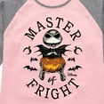 thumbnail image 3 of The Nightmare Before Christmas - Master Of Fright - Toddler And Youth Girls Raglan Graphic T-Shirt, 3 of 5