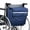 Blue, variant on UNIWELL 18" x 16" x 8" Waterproof Nylon Wheelchair Storage Bag with Safety Reflective Strip Extra Large Black