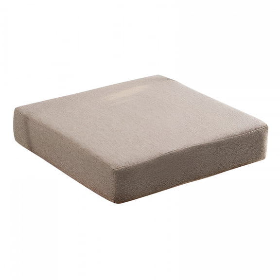AUQ Memory Foam Chair Seat Cushion - Square Thick Non-Slip Pads, Booster Cushion. Soft Thick Washable Floor Cushion for Kitchen, Dining, Office Chairs, Car Seats. 16X16X2 Inch