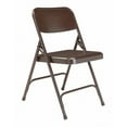thumbnail image 3 of (Pack of 4) NPS® 200 Series Premium All-Steel Double Hinge Folding Chair, Brown, 3 of 8