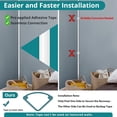thumbnail image 4 of UYGDUY-Mini Corner Cord Hider for One Cord, Corner Cable Concealer, Wire Covers for Cords, Paintable Cord Cover, Cable Management Channel, Raceway for Wall, Floor Baseboard, Ceiling White, 4 of 4