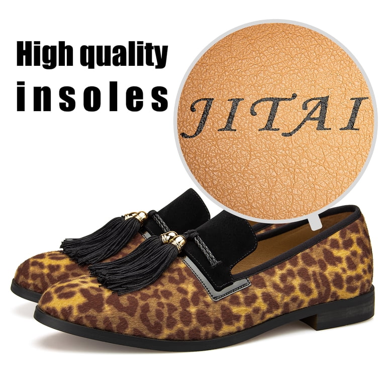 JITAI Black Gold Medal Tassel Loafers. JITAI Men main image 2