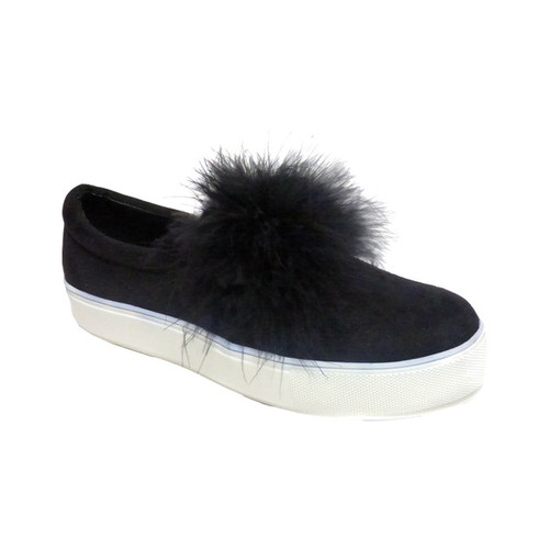 pom pom slip on sneakers