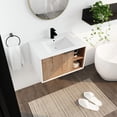 thumbnail image 2 of 30'' Wall-Mounted - Soft-Close & Ample Storage - Bathroom Use - Eco-Friendly Vanity with Ceramic Sink, 2 of 6