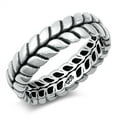 thumbnail image 1 of Braided Rope Ring .925 Sterling Silver Band Jewelry Female Male Unisex Size 5, 1 of 4