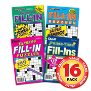 Penny Dell Favorite Fill-In Puzzle 16-Pack (Paperback)