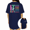 Navy Blue, variant on UNISHE White It Is Okay T-Shirts Comforting Message List Back Print Crewneck Summer Tops