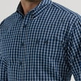 thumbnail image 2 of Wrangler George Strait Dark Blue Plaid - Mens Shirt  - 112356593, 2 of 2