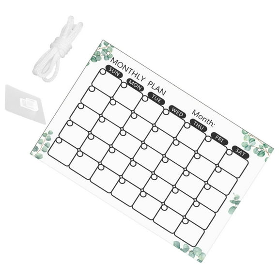 unbranded  Hanging Dry Erase Calendar Erasable Memo Board Office