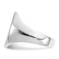 thumbnail image 4 of 14K White Gold Ring Band Signet 17.5x14.0mm Closed Back Men's, 4 of 5