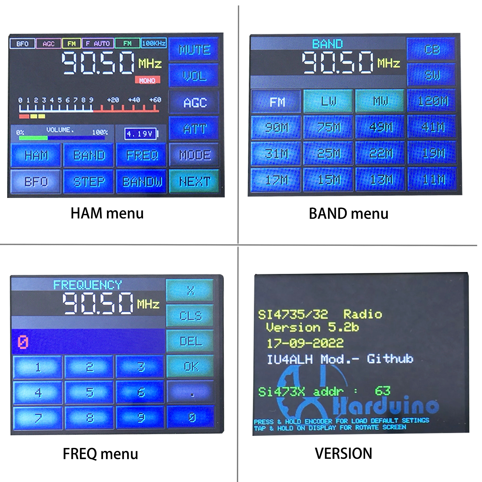 Upgraded ATS25 MAX SI4732 Receiver Portable Full Multi Bands Shortwave Radio with 2.4'' Color Touch Screen FM AM SSB LW Screen Aluminum Alloy Shell Rechargeable Battery High Quality Speaker