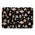 thumbnail image 1 of YST Black Christmas 20"X 32" Bathroom Rugs,Nutcracker Christmas Gift Bath Mat,Xmas Snowflake Stars Doormats Floor Mats,Romantic Princess Castle Non Slip Bath Rug for Women Men Adults, 1 of 5