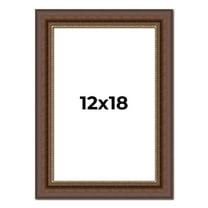 12x18 Copper and Brown Real Wood Picture Frame Width 2 inches | Interior Frame Depth 0.5 inches |