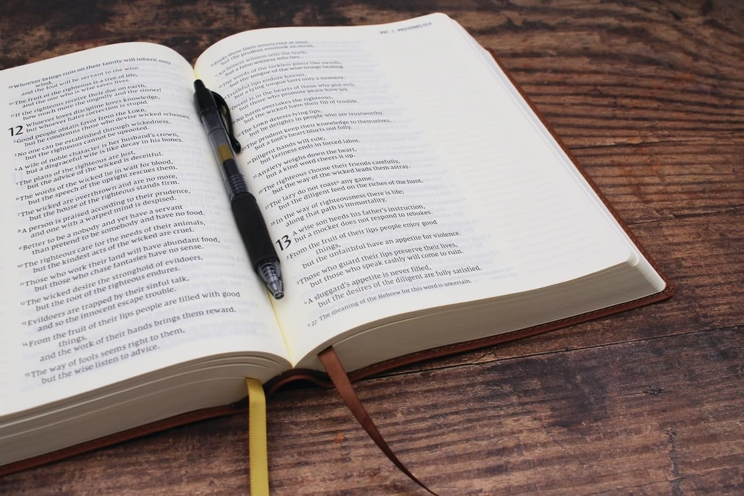 NIV Journal the Word Bible Niv, Journal the Word Bible (Perfect for Note-Taking), Large Print, Leathersoft, Brown, Red Letter, Comfort Print: Refle, (Hardcover)