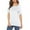 White, variant on Palato Womens Plus Size Tops,Fashion Women Casual Round Neck Pullovers Short Sleeve Blouse T-Shirt Tops