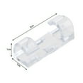 thumbnail image 5 of 20Pcs Long Lasting Cable Clips, Desktop Cord Holder Hider, Charging Cable Drop Organizer Management System for TV PC Laptop Home Office ABS Clips Office Cable Manager, 5 of 8