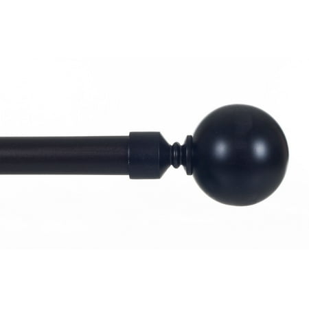Somerset Home Decorative Curtain Rod, Sphere, 62"-144", 3/4"
