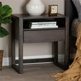 thumbnail image 2 of Bowery Hill Modern Wood 1-Drawer Wood Nightstand in Ash Brown, 2 of 8