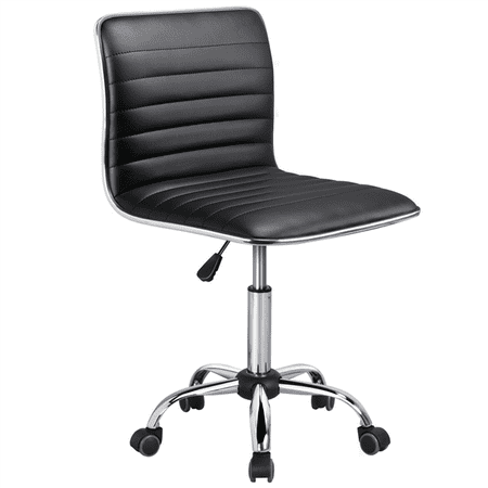Swivel Low Back Armless Ribbed Designer Office/Desk/Task ...