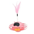 thumbnail image 4 of Teaser de plumas para gatos, suministros de entrenamiento para mascotas con rotación de 360  degree, juguete para hacer ejercicio, vaso para gatitos y gatos , rosa Yinane  Vaso de burlas de gato, 4 of 8