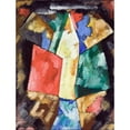 thumbnail image 3 of Marsden Hartley 15x18 Black Modern Framed Museum Art Print Titled - Abstraction, Blue, Yellow and Green (circa 1913), 3 of 5