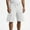 Shorts-White, variant on LEKWK Plus size Mens Gym Shorts Loose Fit Distressed Ripped Elastic Waistband Workout Shorts Breathable Soft Knit Fabric Casual Sporty Training Wear